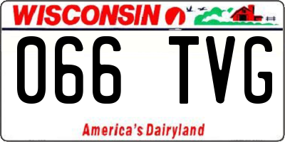 WI license plate 066TVG