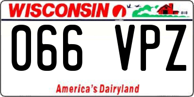 WI license plate 066VPZ