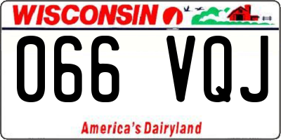 WI license plate 066VQJ