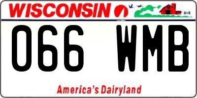 WI license plate 066WMB