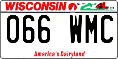 WI license plate 066WMC