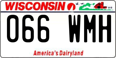 WI license plate 066WMH