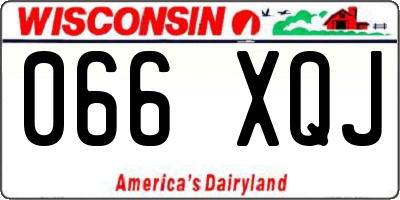 WI license plate 066XQJ