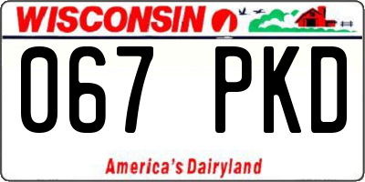 WI license plate 067PKD