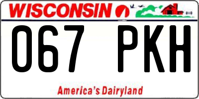 WI license plate 067PKH