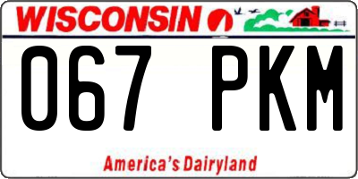 WI license plate 067PKM