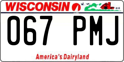 WI license plate 067PMJ