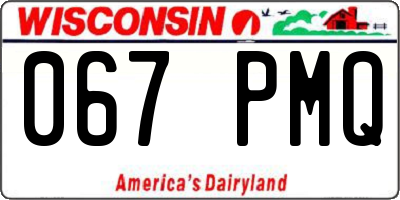 WI license plate 067PMQ