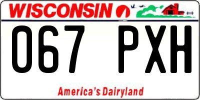 WI license plate 067PXH