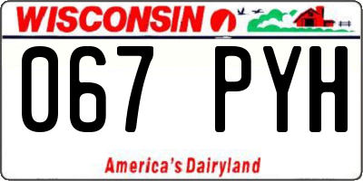 WI license plate 067PYH