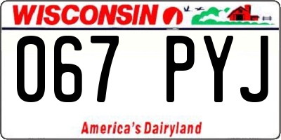 WI license plate 067PYJ