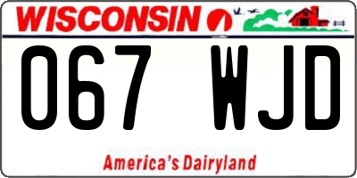 WI license plate 067WJD