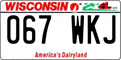 WI license plate 067WKJ
