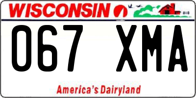 WI license plate 067XMA