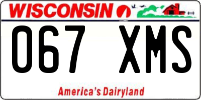 WI license plate 067XMS