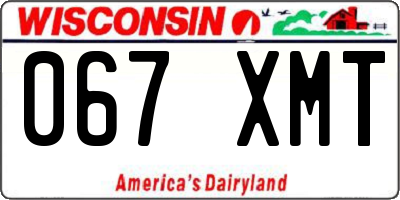 WI license plate 067XMT