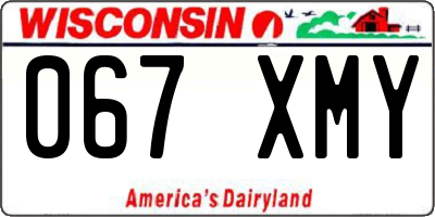 WI license plate 067XMY