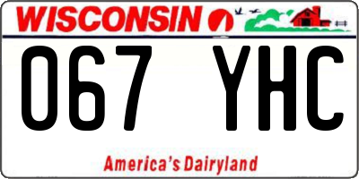 WI license plate 067YHC