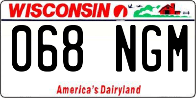 WI license plate 068NGM