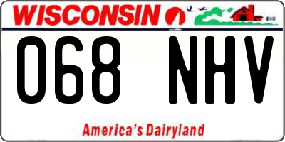 WI license plate 068NHV