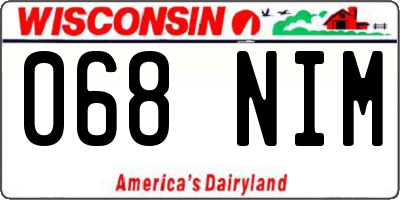 WI license plate 068NIM