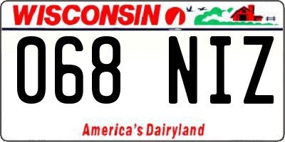 WI license plate 068NIZ
