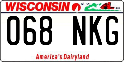 WI license plate 068NKG