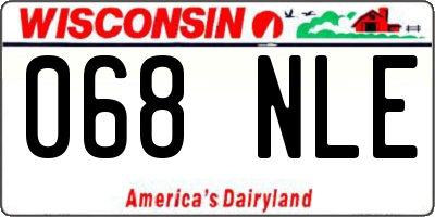 WI license plate 068NLE