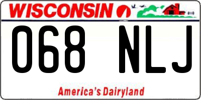 WI license plate 068NLJ
