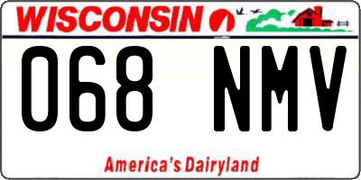 WI license plate 068NMV