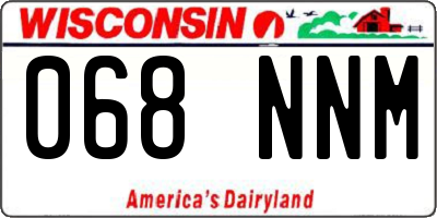 WI license plate 068NNM
