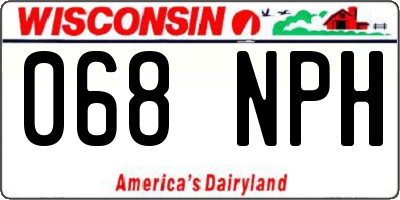 WI license plate 068NPH