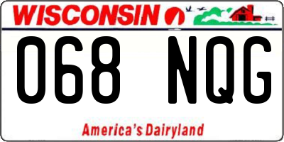 WI license plate 068NQG