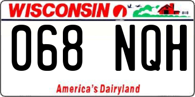 WI license plate 068NQH