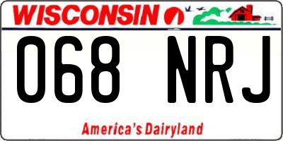 WI license plate 068NRJ