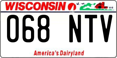 WI license plate 068NTV