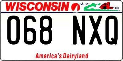 WI license plate 068NXQ