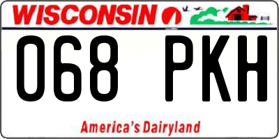 WI license plate 068PKH