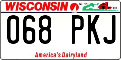 WI license plate 068PKJ