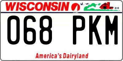 WI license plate 068PKM