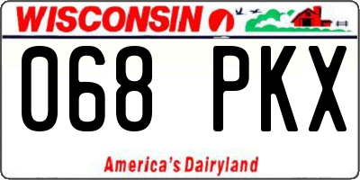 WI license plate 068PKX