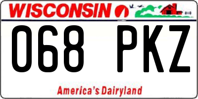 WI license plate 068PKZ