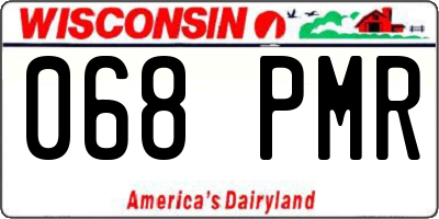 WI license plate 068PMR