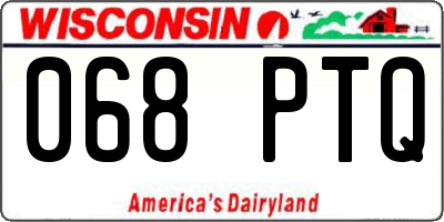 WI license plate 068PTQ