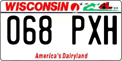WI license plate 068PXH
