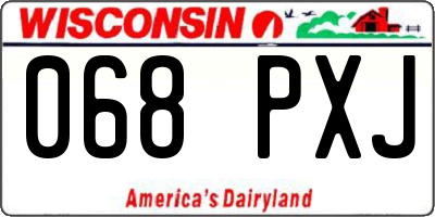 WI license plate 068PXJ