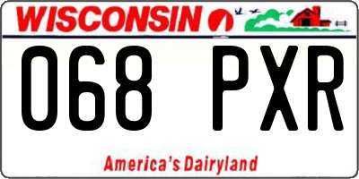 WI license plate 068PXR