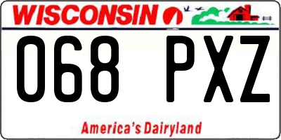 WI license plate 068PXZ