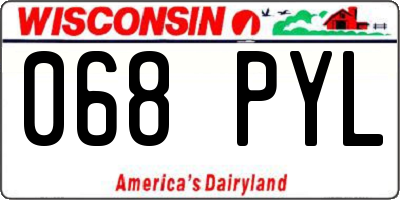 WI license plate 068PYL