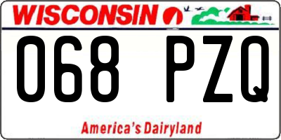 WI license plate 068PZQ